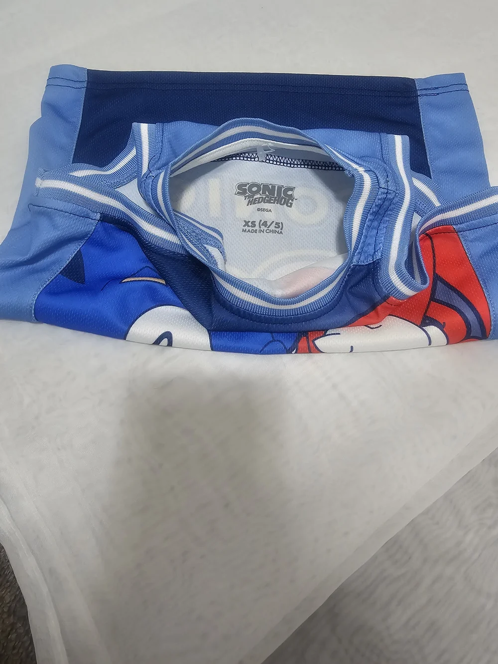 Sonic the Hedgehog Boys' Blue Graphic Tank Top